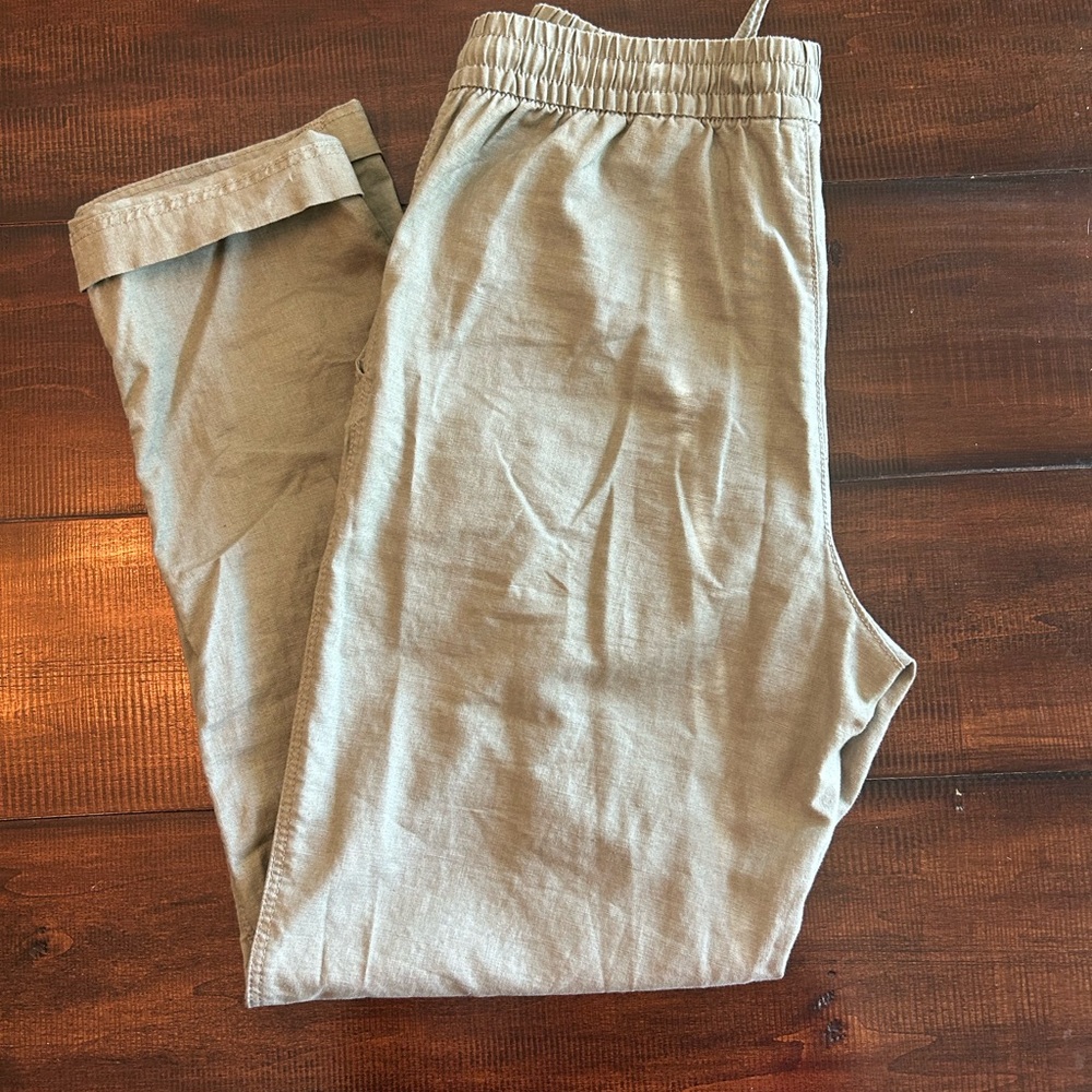 Women’s linen blend pull on pants